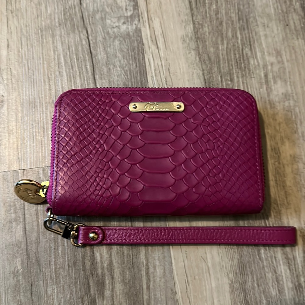 Gigi New York Python Wristlet In Pink - image 1